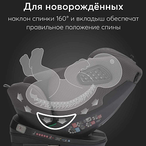 Автокресло Happy Baby "Reex", графитовое